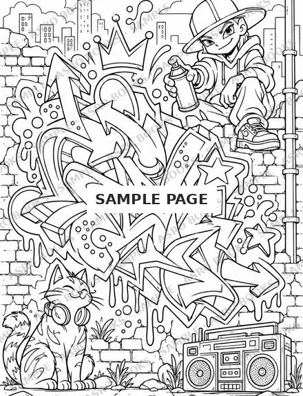 Coloring Through Modern Art, inside page 4